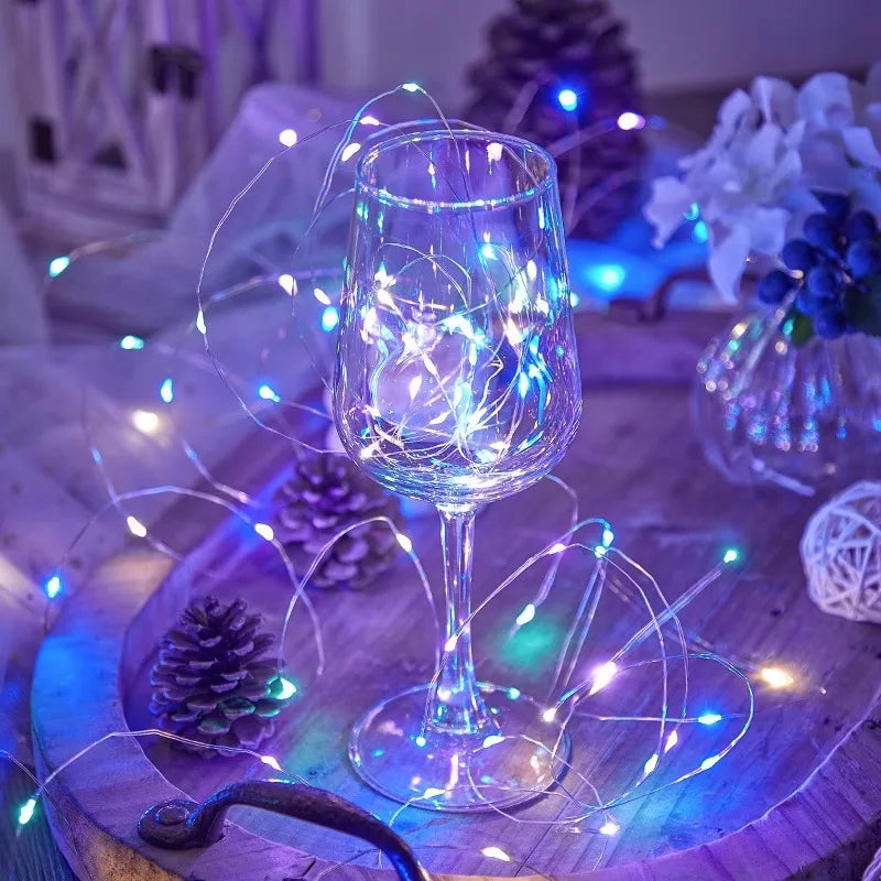 1pcs LED String Lights Atmosphere Small Colored Light USB Battery Powered Fairy Lights For - Home Improvement - view 5