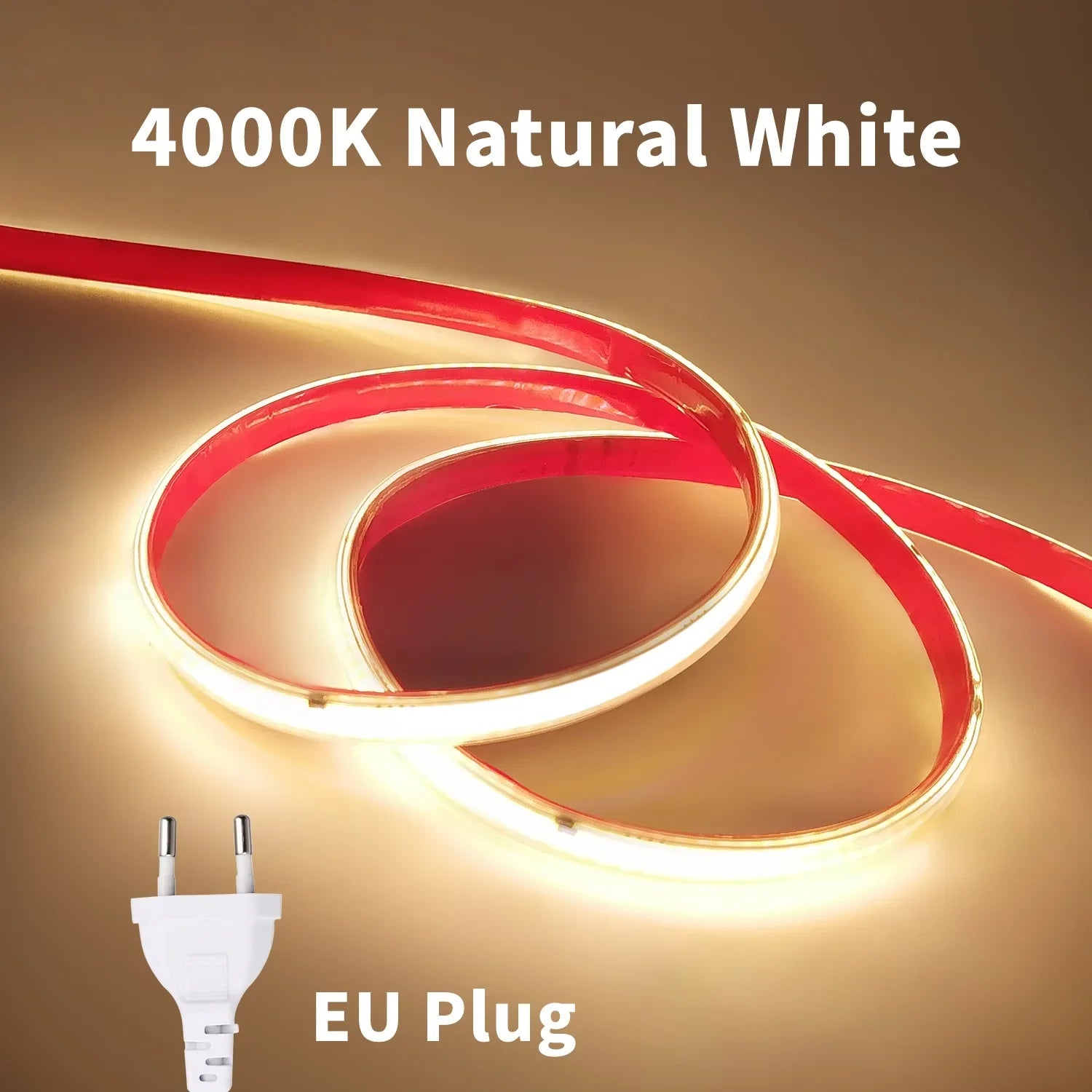 220V COB LED Strip Light 296 LEDs/m High Brightness Waterproof Flexible LED Tape Ribbon - Kitchen Faucet - view 7