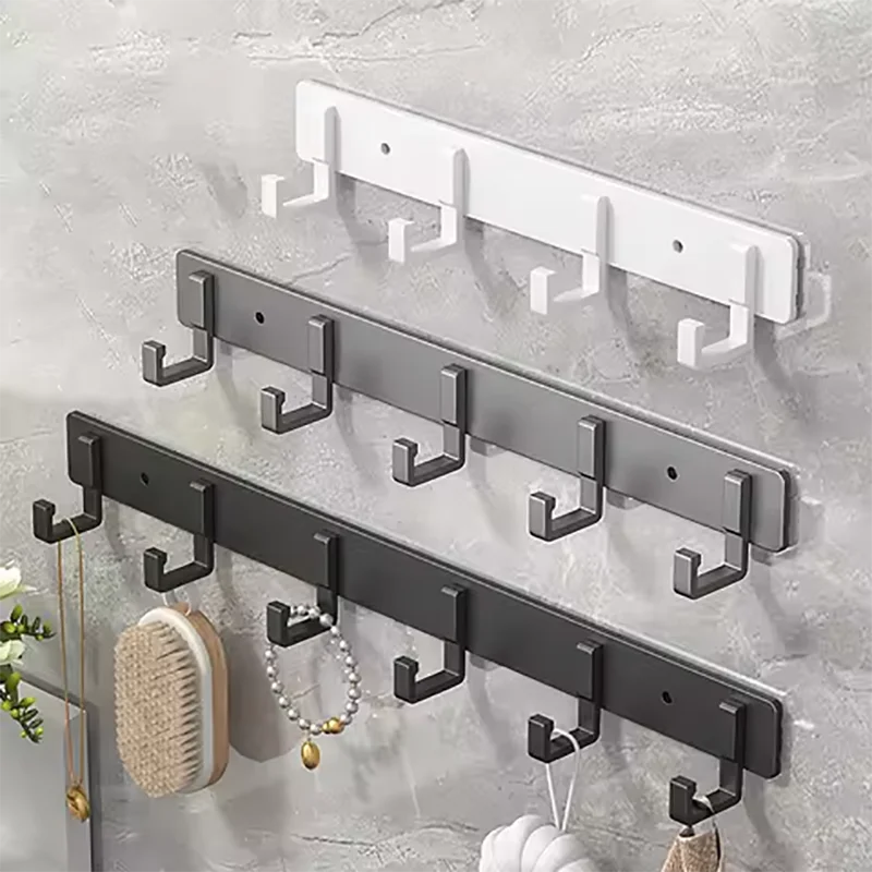 Kitchen space aluminum punch-free hooks are easy to install kitchen utensils storage - Organizer