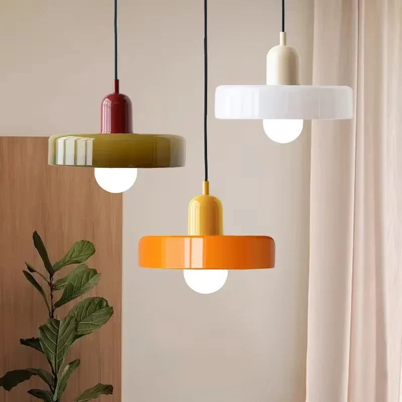 Denmark Designer Semicircular Flower Bud Pendant Lamp for Kitchen Living Island Iron - Lighting - view 2