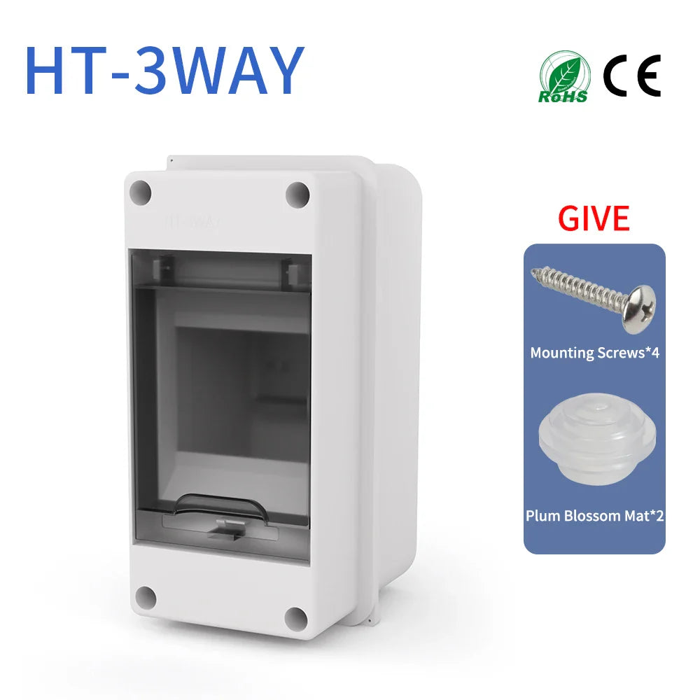 Distribution Box HT Series Junction Box 2/3 Way PC Plastic Outdoor Electrical IP65 - Home Improvement - view 8