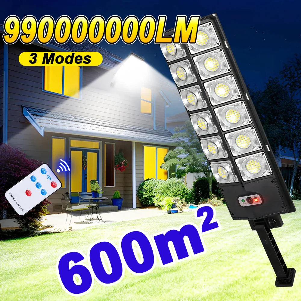 990000000LM Solar Lights 720 LED Ultra Bright External Solar Lamp 3 Modes Motion Sensor - Solar Light