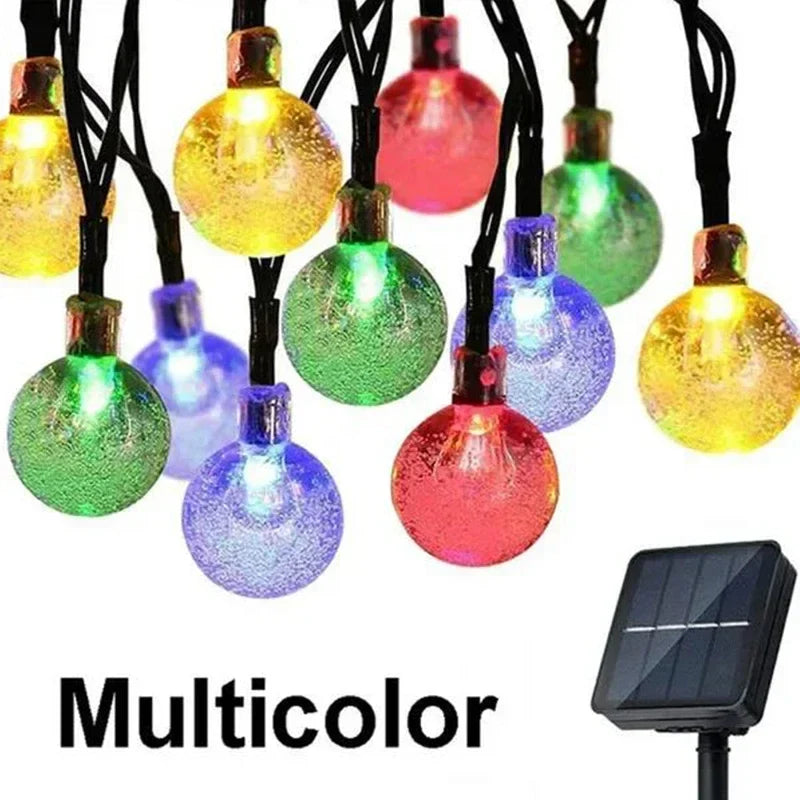 200LED Solar String Lights Outdoor Crystal Fairy Light Chritmas Garland 8 Modes - Solar Light - view 7