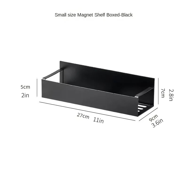 Kitchen refrigerator magnetic storage rack, side storage, external magnet, magnetic - Storage Shelf - view 5