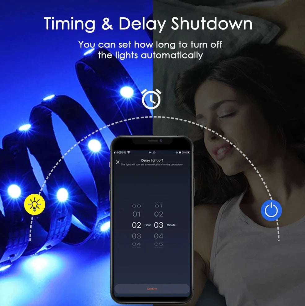 12V Smart Home Zigbee RGB Led Strip Lights 5M 10M 20M 5050 Flexible Led - LED Strip Light - view 5