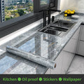10M x 80CM Marble Self Adhesive Wallpaper Waterproof Oil Proof Kitchen Stickers - Home Improvement