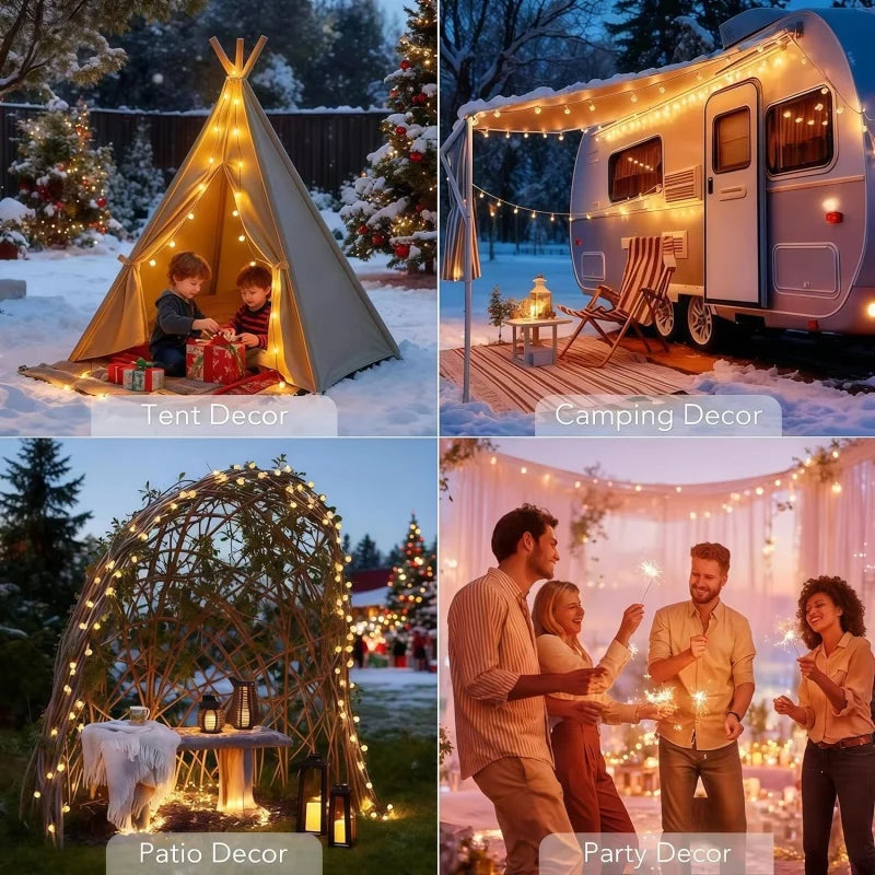 4 Colors Options Solar Globe String Lights Outdoor Waterproof Fairy Lights with 8 Modes - Solar Light - view 6