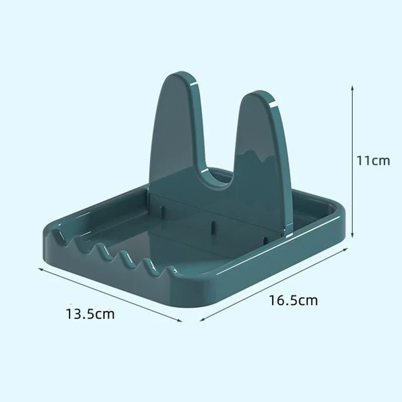Foldable Pot Holder Plastic Spoon Holder Vertical Kitchen Storage Rack Suitable For - Storage Shelf - view 4