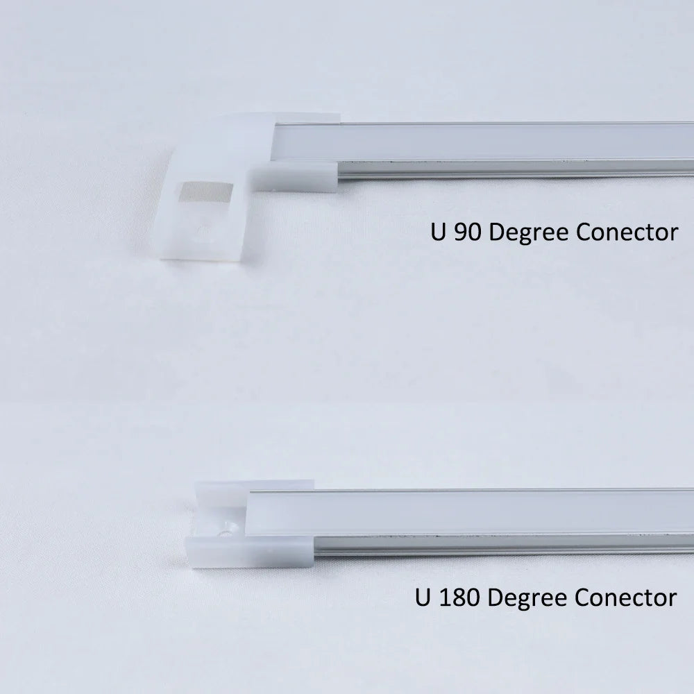 2-35Pcs/lot LED Aluminum profile 0.5m/pcs U/V/W shape Corner for 5050 2835 LED Strip Bar - LED Strip Light - view 6