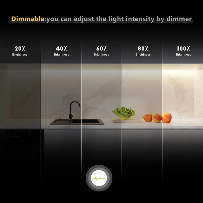 Super Bright COB LED Strip 2000lm/m Double Row 600LEDs/m Flexible Dimmable Led Lights RA90 - LED Strip Light - view 6