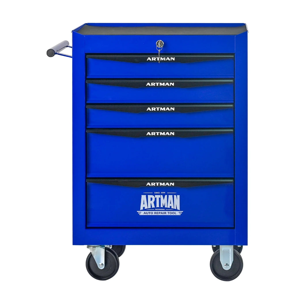 Rolling Metal Tool Chest with 5 Drawers, 20" 5-Drawer Tool Chest Cabinet with Ball - Cabinet Organizer - view 3