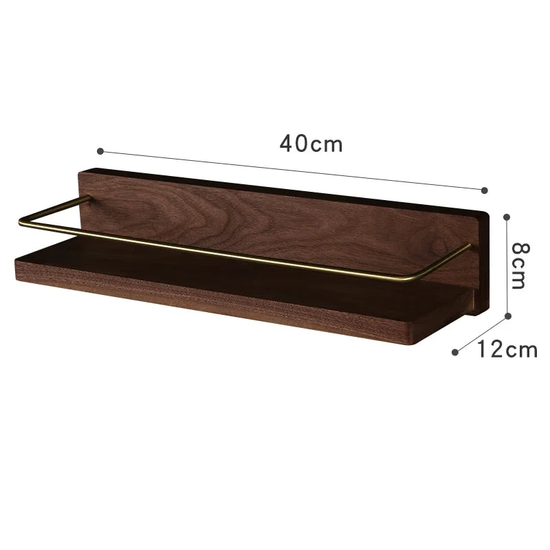 Kitchen Spice Bottle Storage Wooden Rack Multifunctional Wall Hanging Rack Kitchen - Storage Shelf - view 5