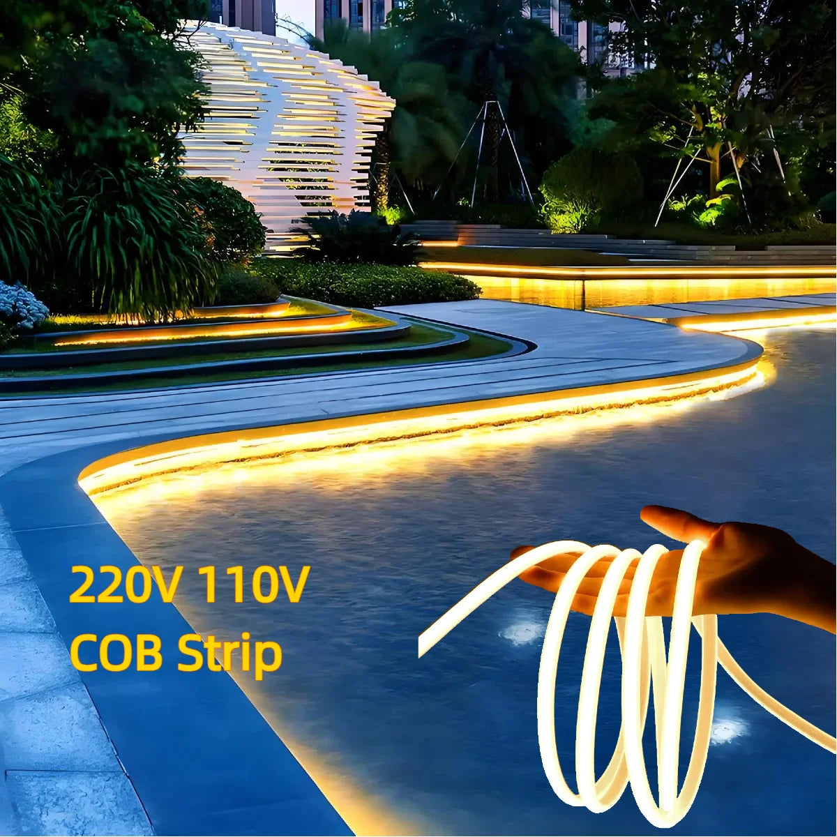 35M 30M COB Neon Strip Light 288LEDs/M High Density Pure Silicone Tube Soft Waterproof - LED Strip Light