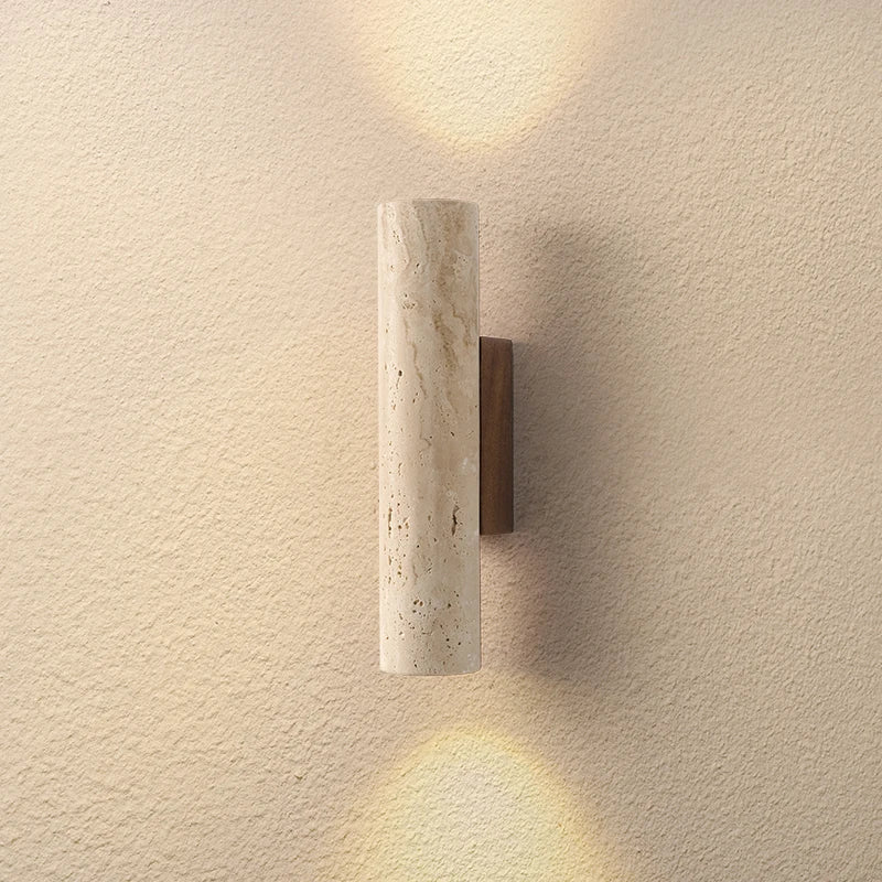 IWHD Wood Canopy LED Wall Lights Bedroom Bedside Lamp Sconce Nordic Modern Simple Yellow - Wall Light