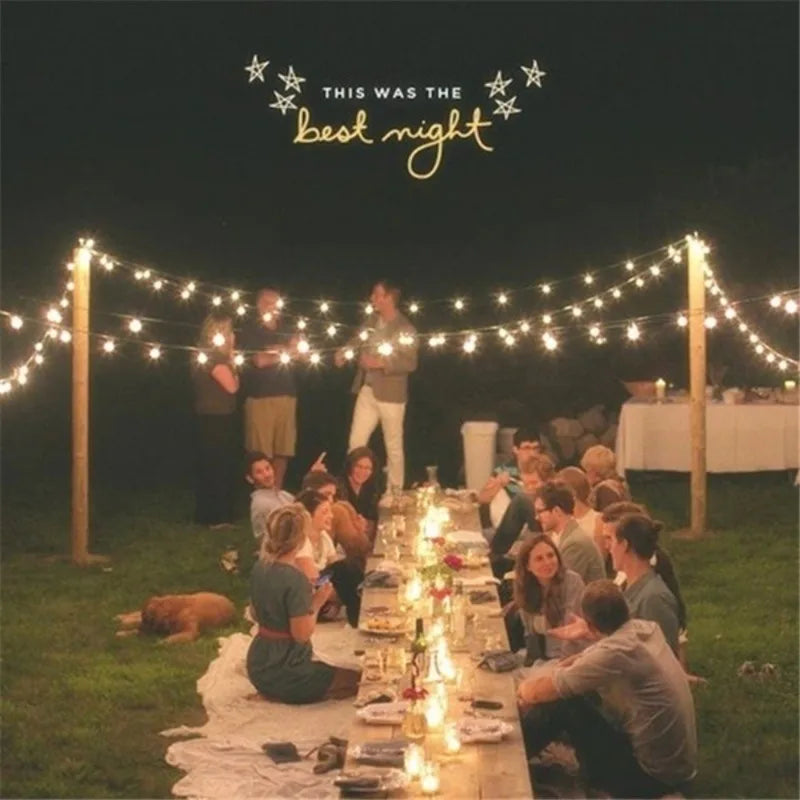 10M Ball LED String Lights Outdoor Ball Chain Lights Garland Lights Bulb Fairy Lights - Lighting - view 3
