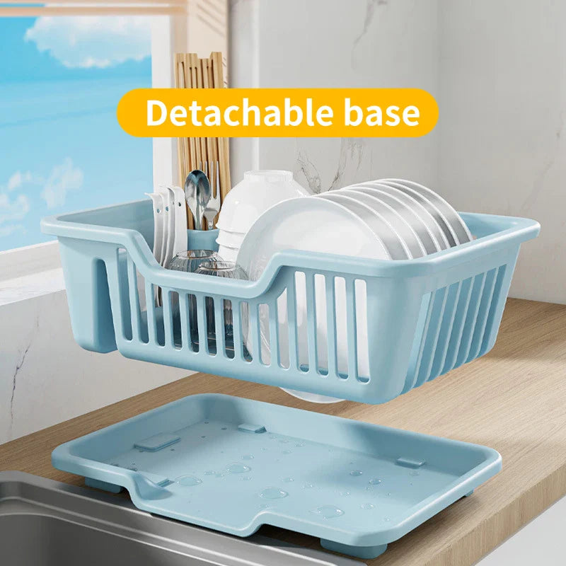 New Pull basket Kitchen cabinet 2-layer drawer Bowl Plastic Drain Basket Space Bowl Rack - Cabinet Organizer - view 2