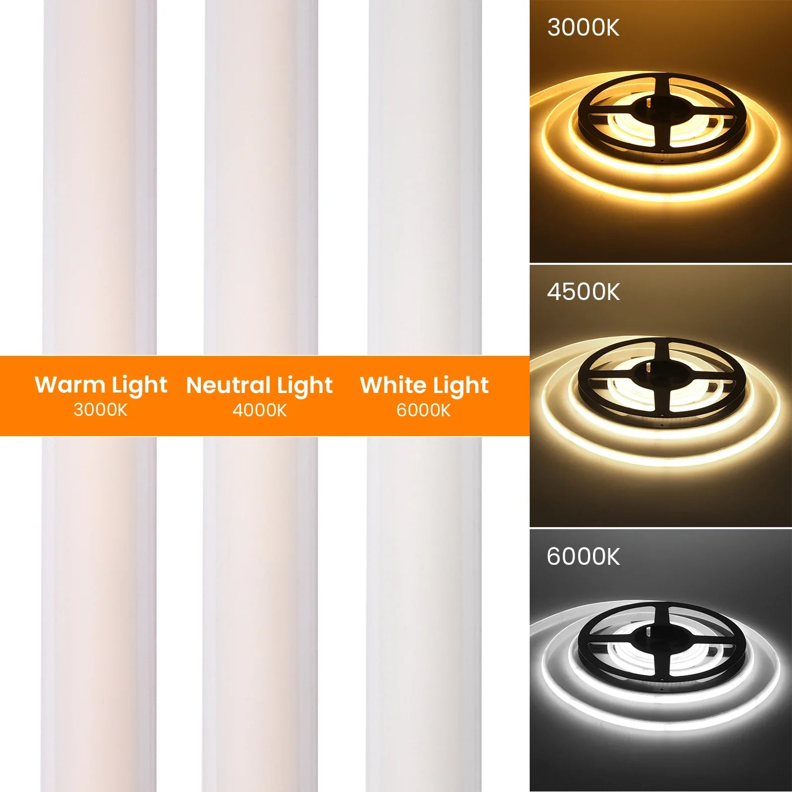 220V Adhesive COB LED Strip Light Built-in IC 240LEDs/M Flexible Ribbon IP65 - LED Strip Light - view 4