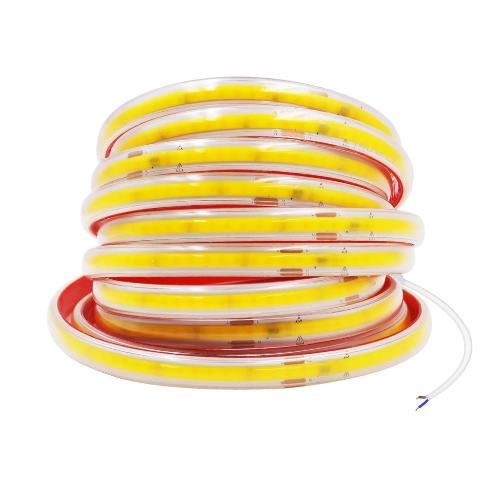 AC 230V COB Strip 240LEDs/M IP65 Waterproof Tape Adhesive With 2Pin Wire Cable 220V - Kitchen Faucet