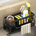 Compact Tap-Mounted Spice Shelf – Sink Organizer with Drainage Rack – Space-Saving - Kitchen Faucet