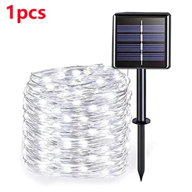 Solar LED Light Outdoor Festoon Lamp Garden Fairy Light String 1~2PC Waterproof - Solar Light - view 7