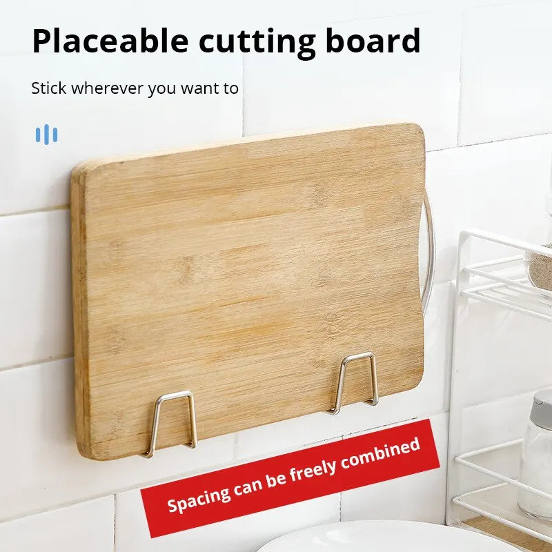 Kitchen 304Stainless Steel Sink Shelf Sponges Storage Holde Adhesive Drain Drying Rack - Dish Drying Rack - view 4