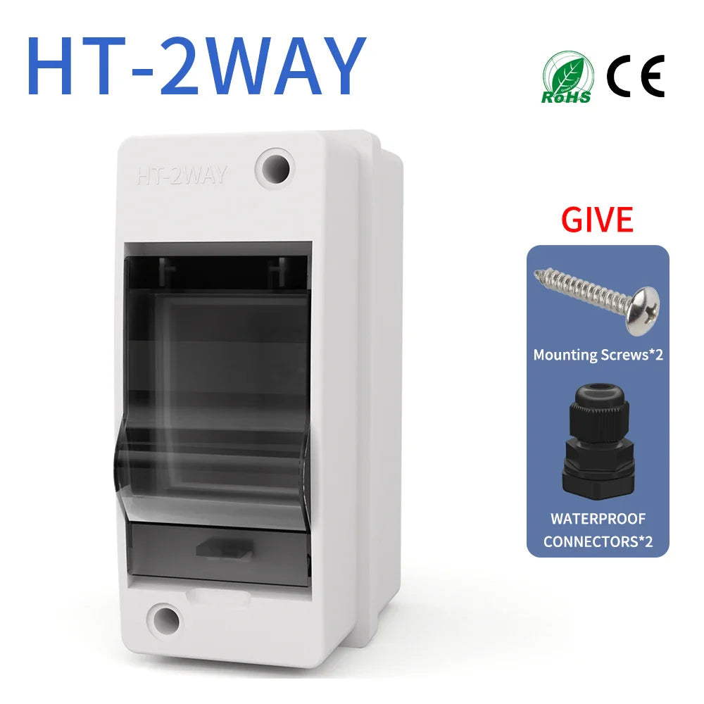 Distribution Box HT Series Junction Box 2/3 Way PC Plastic Outdoor Electrical IP65 - Home Improvement - view 7