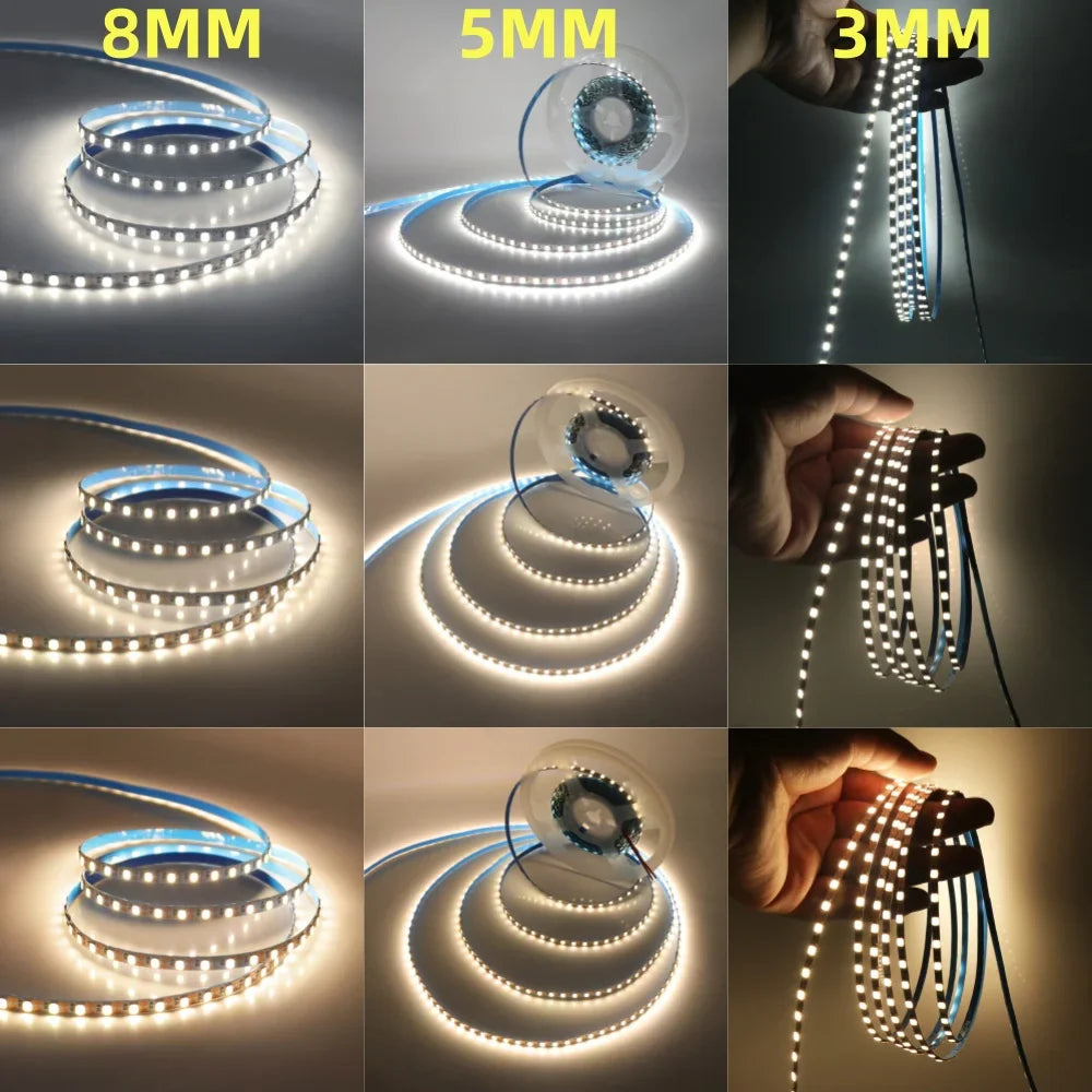 USB Dimmable LED Strip Light DC5V 3MM 5MM 8MM PCB Width Flexible Rope Tape - Kitchen Faucet - view 6