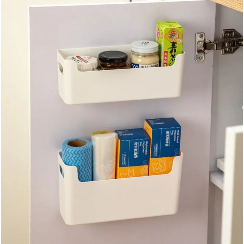 Non Perforated Cling Film Rack Inside Cabinet Wall Shelf Shelves Spice Rack Dish Drying - Dish Drying Rack