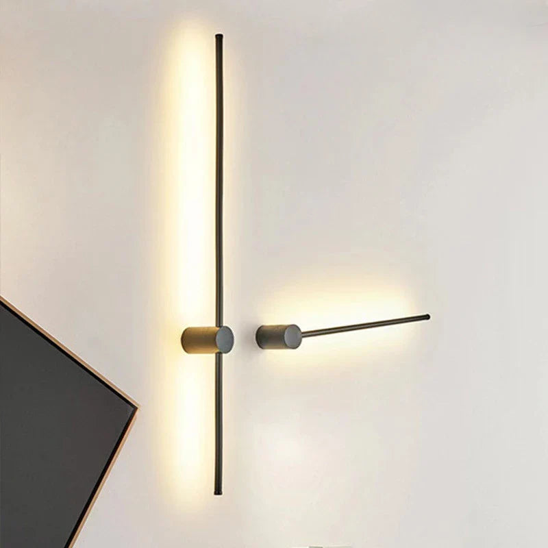 Nordic Art Design Minimalist Long Line Wall Lamps Modern Simple Living Room Home - Wall Light - view 6