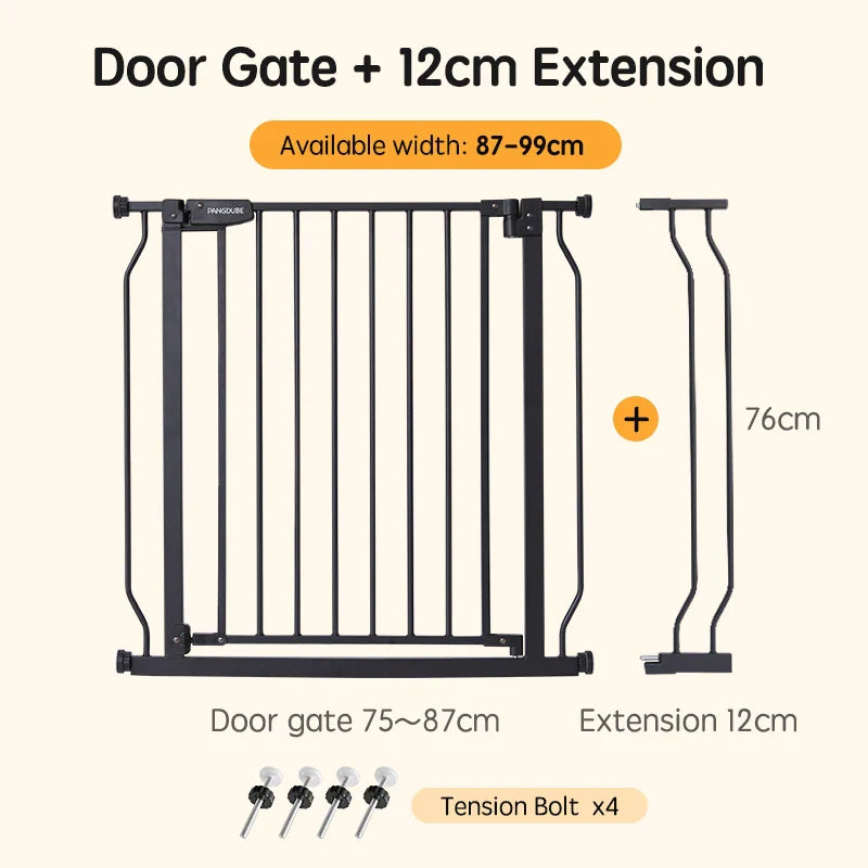 PANGDUBE Pressure Mounted Baby Gate No Drilling Safety Barrier for Stairs Door Child Dog - Safety Gate - view 8