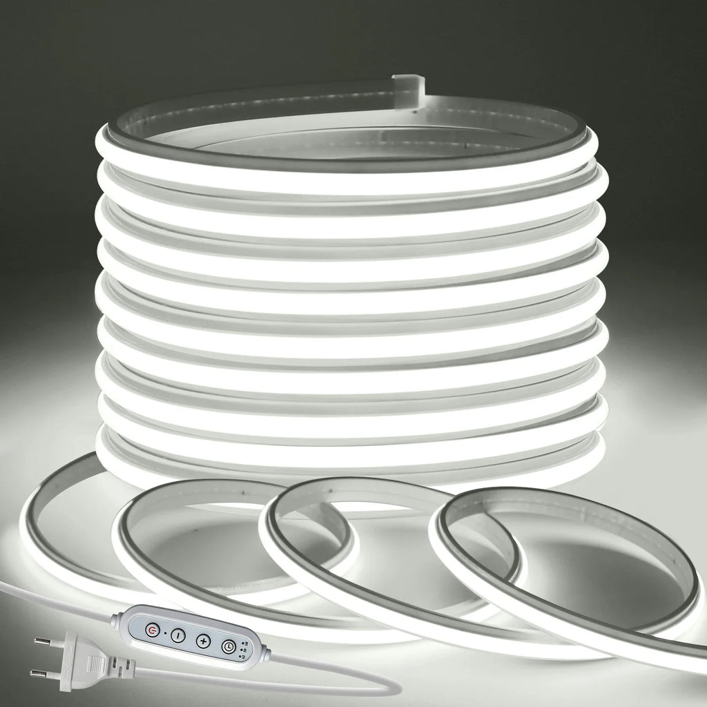 220V 240LEDs/m COB LED Strip Light 230V Dimmable RA90 Flexible IP65 FCOB Neon Tape - Kitchen Faucet - view 7