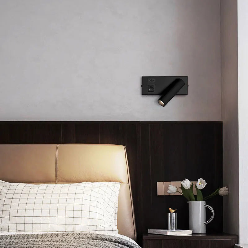 Bedhead Reading Light USB+Type-C Charging Surface mounted Multi functional Rotating - Home Improvement - view 6