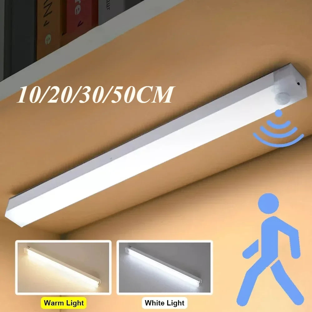 2PCS Wireless motion-sensor LED light bar, rechargeable magnetic night light corridor - Home Improvement - view 8