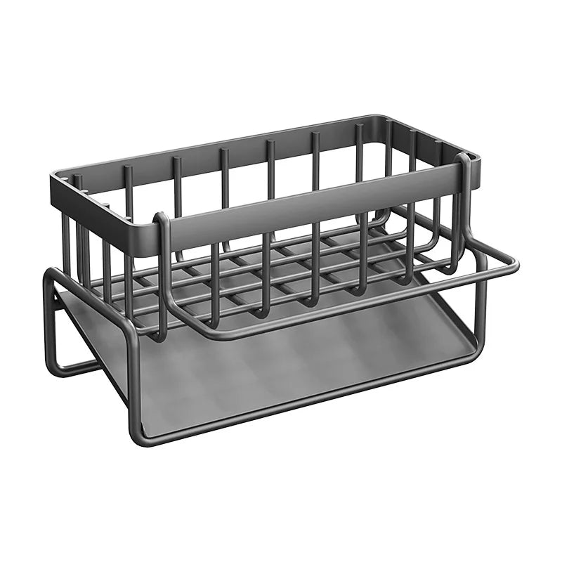 Kitchen Stainless Steel Sink Drain Rack Sponge Storage Faucet Holder Soap Drainer - Kitchen Faucet - view 6