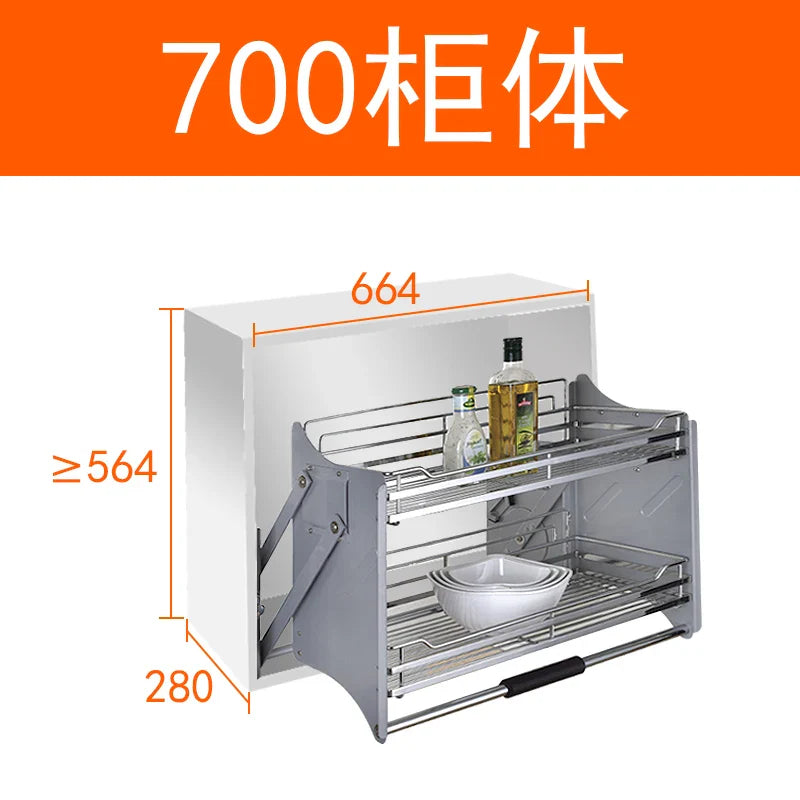 Customizable kitchen cabinets, hanging cabinets, lift basket, basket machine - Cabinet Organizer - view 8