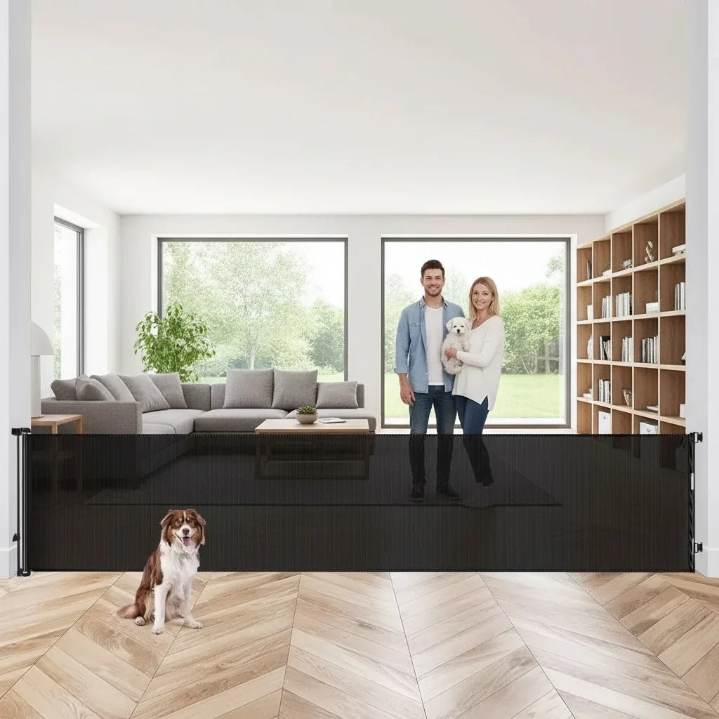 120inch Extra Wide Baby Safe Doorways Retractable Baby Gate Child Safety Gate For Doorway - Safety Gate