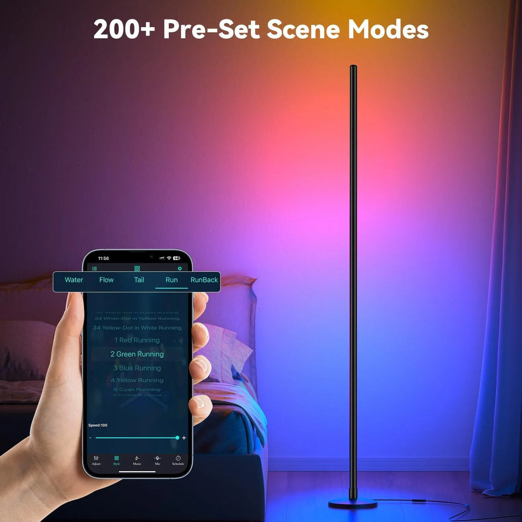 Corner Floor Lamp RGB IC Light with APP and Remote Control LED Floor Ambient - Lighting - view 7