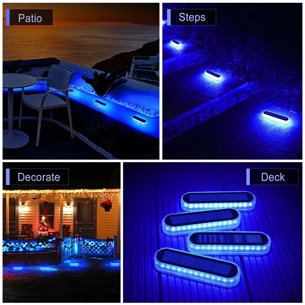 Solar Step Lights Waterproof IP68 Auto On/Off Path Lights Solar Powered Light Bar Solar - Solar Light - view 6