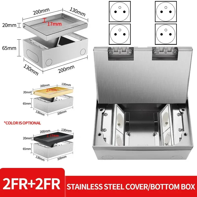Hidden Inlaid Floor Socket: Ultra-thin Embedded Design Accommodating Multiple USB and - Home Improvement - view 8