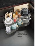 Cabinet Corner Basket Drawer Stainless Steel Double-Layer Whirl Pull-out Storage - Cabinet Organizer