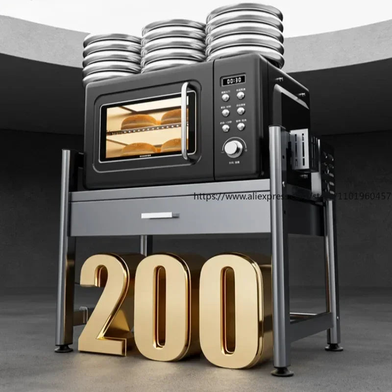 Kitchen Storage Rack Microwave Storage Rack Multi-functional Oven Rice Cooker - Storage Shelf - view 3