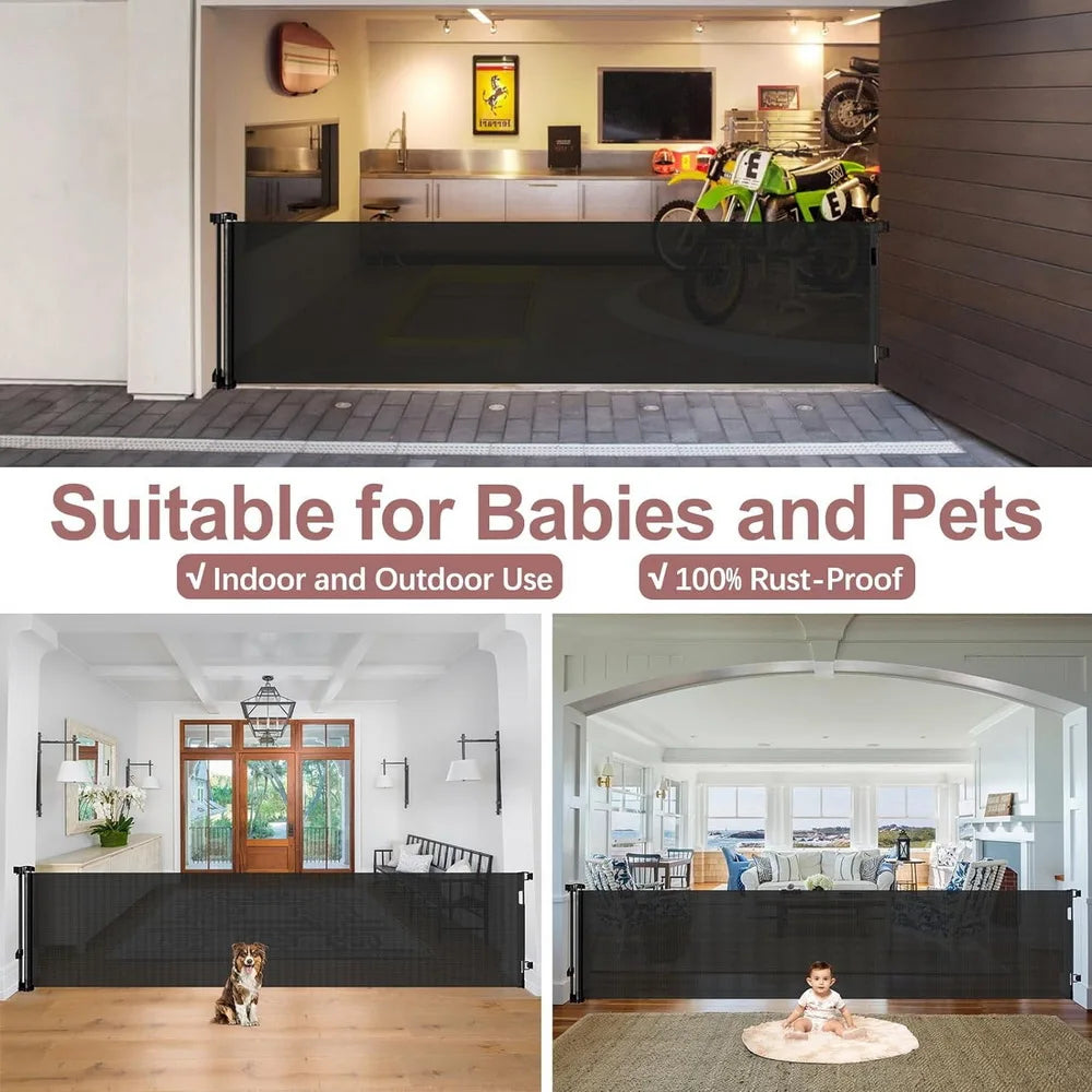 120inch Extra Wide Baby Safe Doorways Retractable Baby Gate Child Safety Gate For Doorway - Safety Gate - view 2