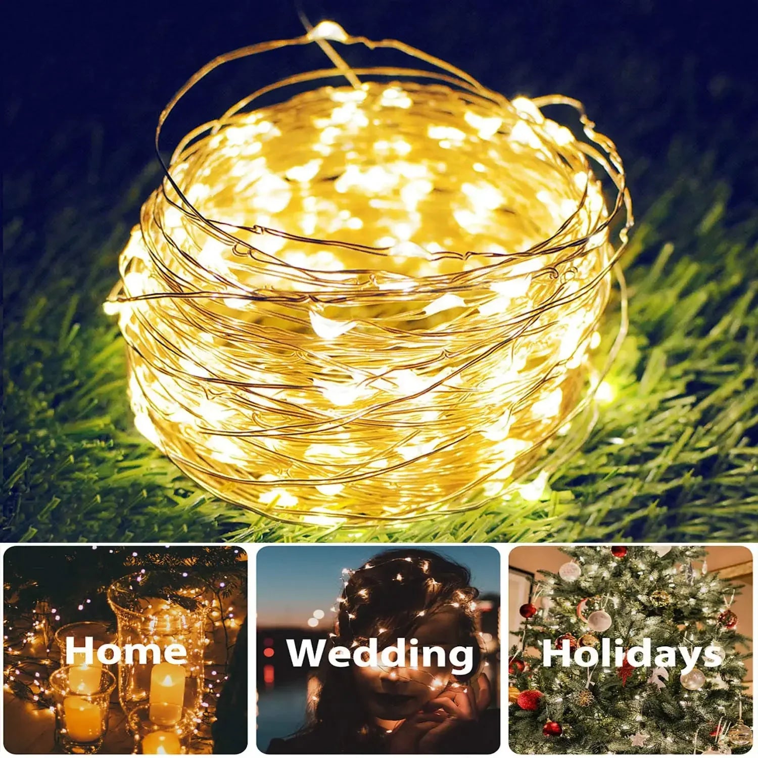 Solar LED Light Outdoor Festoon Lamp Garden Fairy Light String 1~2PC Waterproof - Solar Light - view 2
