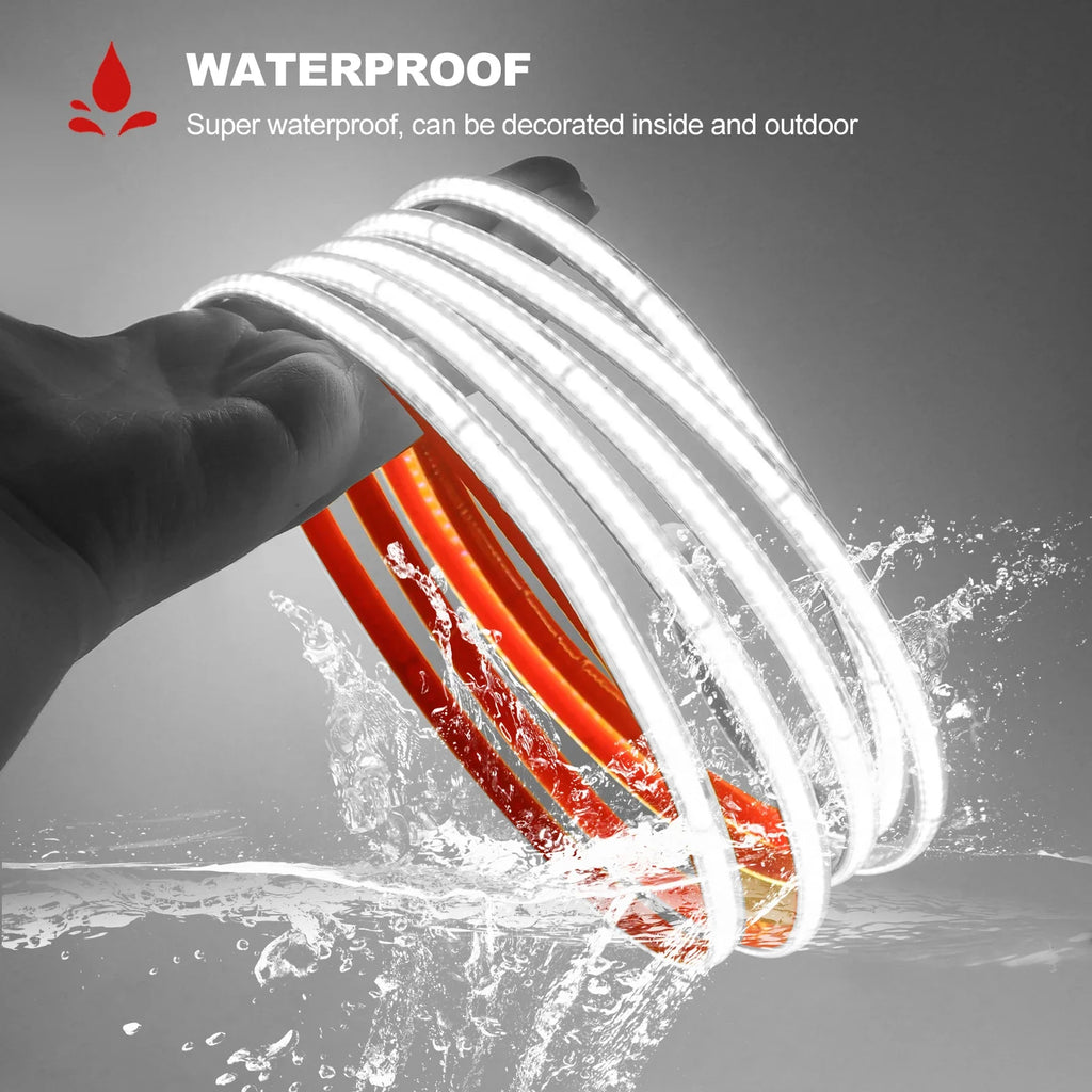 AC 230V COB Strip 240LEDs/M IP65 Waterproof Tape Adhesive With 2Pin Wire Cable 220V - Kitchen Faucet - view 8