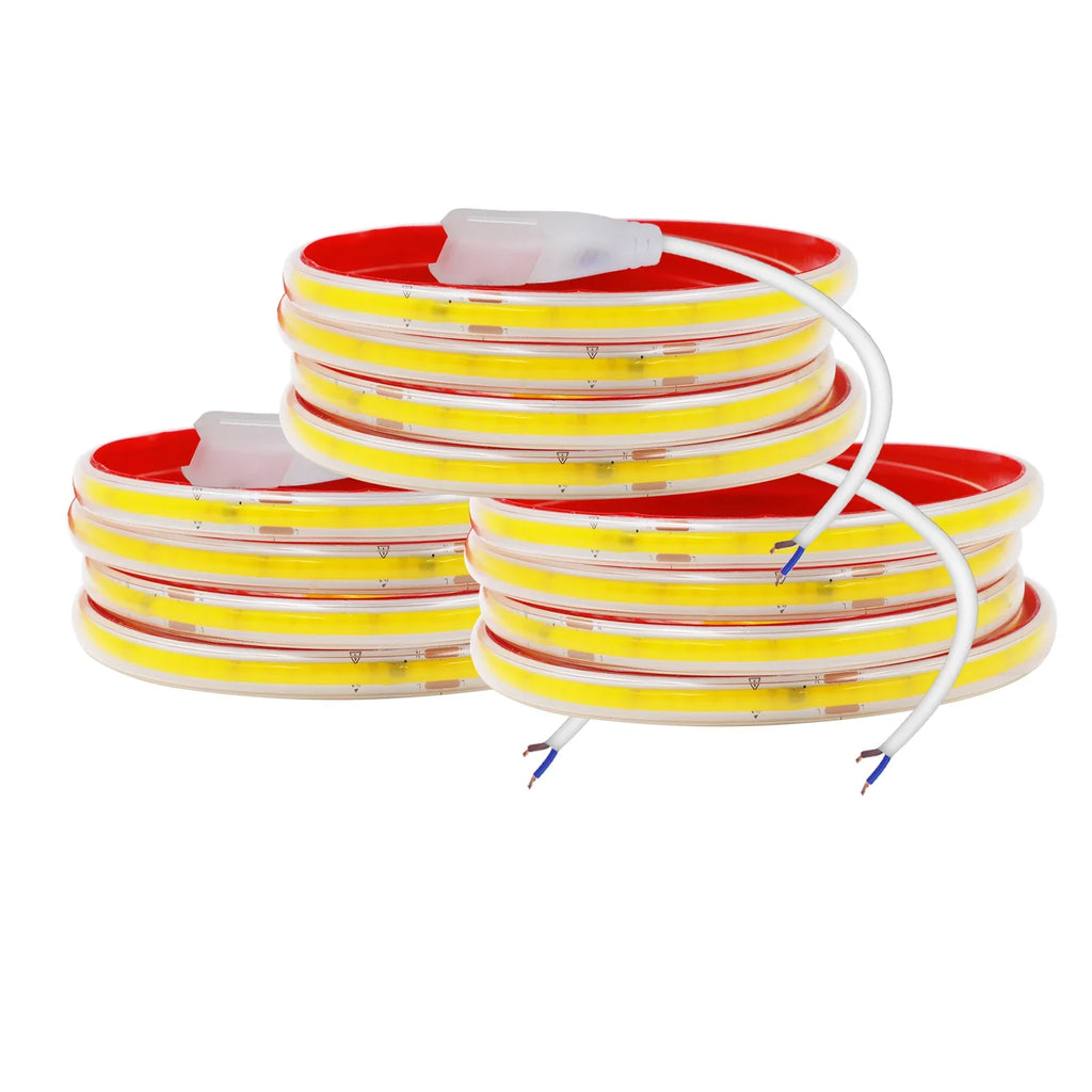 AC 230V COB Strip 240LEDs/M IP65 Waterproof Tape Adhesive With 2Pin Wire Cable 220V - Kitchen Faucet - view 2