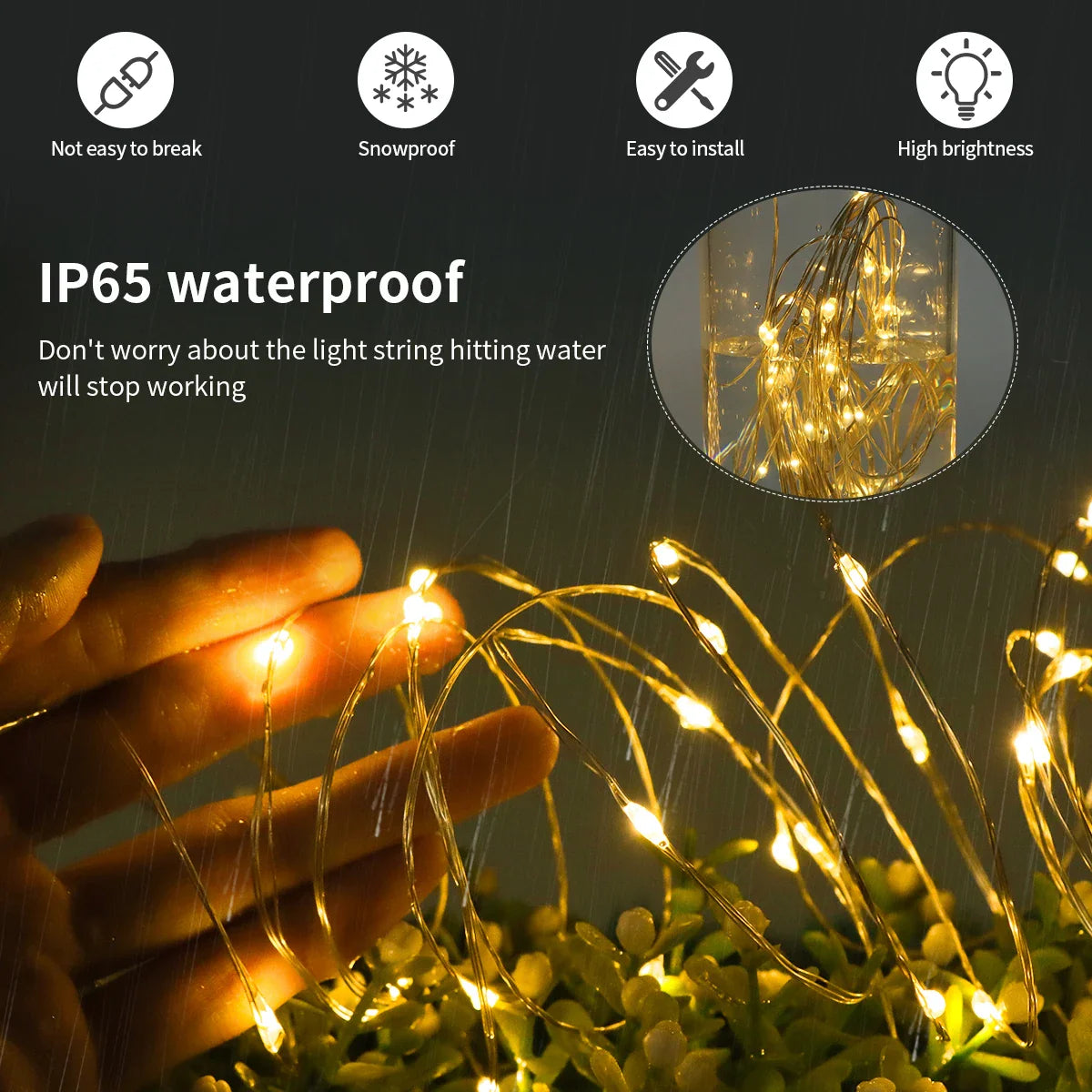 110V 220V LED Light Strip 100M Copper Wire Fairy LED String Light Waterproof Ribbon - LED Strip Light - view 4