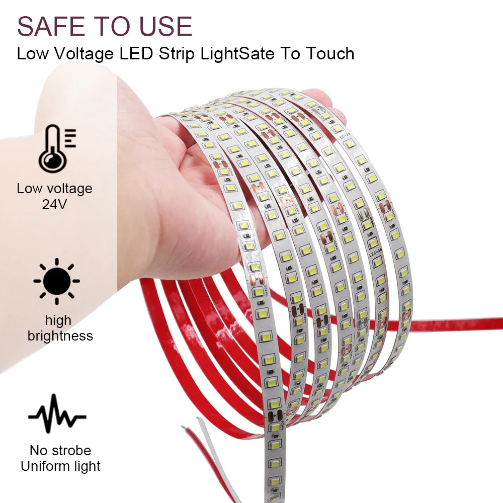12V 24V 5m 10m 20m 50m 100m LED Strip Light 2835 120 LEDs Flexible - LED Strip Light