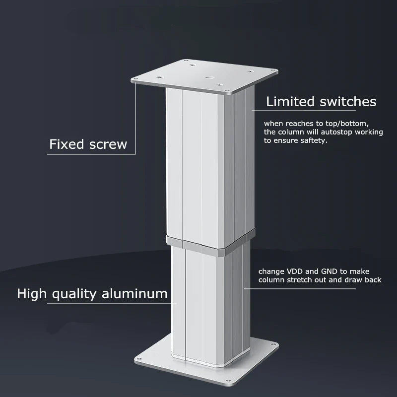 Hoodland IPT1100 Series Stroke Length 50mm Electric Height Adjustable Lifting Column - Home Improvement - view 2