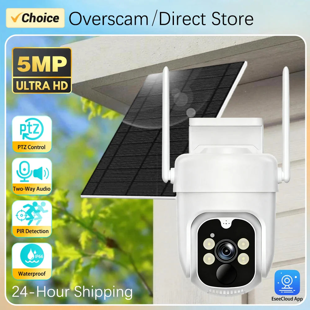 ANRAN 4K Dual Lens WiFi Security Solar Camera 24H Recording 18x Optical Zoom Two-Way - Solar Light - view 8
