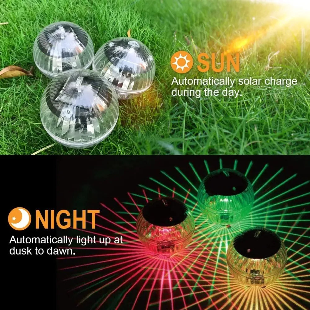 Solar Floating Light Swimming Pool Waterproof LED Solar Power Multi Color Changing - Solar Light - view 2